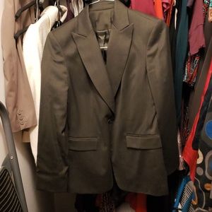 Gray blazer wool w poly lining